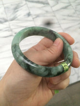 Load image into Gallery viewer, 57.7mm Certified Type A 100% Natural green Jadeite Jade bangle N74-9582
