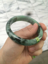 Load image into Gallery viewer, 57.7mm Certified Type A 100% Natural green Jadeite Jade bangle N74-9582
