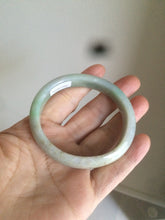 Load image into Gallery viewer, 50.5mm Certified Type A 100% Natural sunny green/purple oval Jadeite Jade bangle AT1-0683
