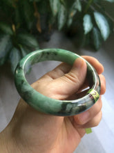 Load image into Gallery viewer, 57.7mm Certified Type A 100% Natural green Jadeite Jade bangle N74-9582
