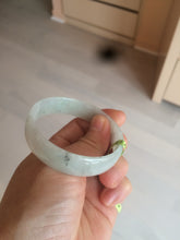 Load image into Gallery viewer, 52.7mm certified Type A 100% Natural white light green/white/black thin Jadeite Jade bangle AJ19-1060
