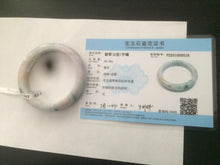 Load image into Gallery viewer, 55.5mm Certified 100% natural Type A green/purple/red (福禄寿)jadeite jade bangle U90-0518
