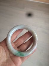 Load image into Gallery viewer, 55.4mm Certified type A 100% Natural sunny green/purple chubby round cut Jadeite bangle N82-8928
