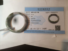 Load image into Gallery viewer, 51.5mm certified Type A 100% Natural green/purple/brown Jadeite Jade bangle N99-3774
