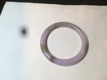 Load image into Gallery viewer, 53.2mm certificated Type A 100% Natural green/purple round cut Jadeite Jade bangle AT2-3497
