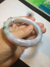 Load image into Gallery viewer, 55.5mm Certified 100% natural Type A green/purple/red (福禄寿)jadeite jade bangle U90-0518
