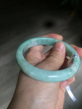 Load image into Gallery viewer, 56.6mm Certified Type A 100% Natural green Jadeite Jade bangle AS25-2481
