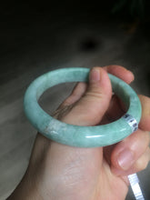 Load image into Gallery viewer, 56.6mm Certified Type A 100% Natural green Jadeite Jade bangle AS25-2481
