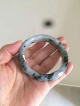 Load image into Gallery viewer, 55.3mm certified Type A 100% Natural dark green/purple Jadeite Jade bangle AC57-5788
