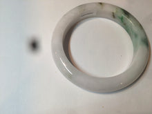 Load image into Gallery viewer, 61.4mm Certified Type A 100% Natural green/white Jadeite Jade bangle AT4-0656
