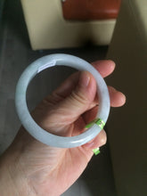 Load image into Gallery viewer, 57.7mm Type A 100% Natural green/white jadeite jade bangle Q30-5744

