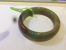 Load image into Gallery viewer, 59.7mm 100% Natural blue/brown/green Tang Dynasty Tri-Color Xiu Jade (Serpentine) bangle HT6 卖了
