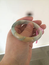 Load image into Gallery viewer, 52.6mm 100% natural Type A green/yellow/white jadeite jade bangle Z16
