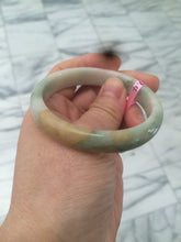 Load image into Gallery viewer, 52.6mm 100% natural Type A green/yellow/white jadeite jade bangle Z16
