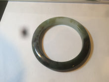 Load image into Gallery viewer, 54.5mm Type A 100% Natural dark green and white Jadeite Jade bangle AR67-4812
