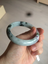 Load image into Gallery viewer, 58.8mm Certified Type A 100% Natural light green/purple jadeite jade bangle Q98-1403
