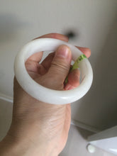 Load image into Gallery viewer, 55.3mm 100% Natural white/beige nephrite Hetian Jade bangle HT53-7876 卖了
