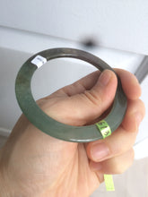 Load image into Gallery viewer, 52mm Certified Type A 100% Natural blue/dark green/black super thin Jadeite Jade bangle X62-7339
