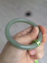 Load image into Gallery viewer, 54.5mm certified 100% Natural dark green/gray super oily nephrite Hetian Jade bangle X61-2612
