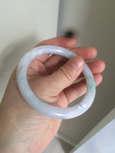 Load image into Gallery viewer, 57.8mm certified 100% natural light green/purple/orange (福禄寿) round cut jadeite jade bangle M74-3054
