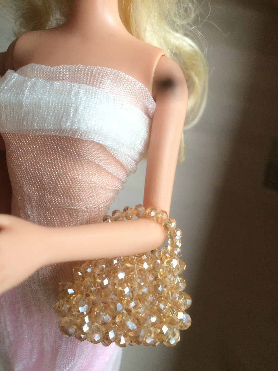 Crystal fancy little handbag/purse for 11.5 inches doll CB17 (Add on item, not sale individually.)