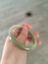 Load image into Gallery viewer, Sale! 52.5mm type A100% Natural green/yellow/brown oval Jadeite Jade bangle G50
