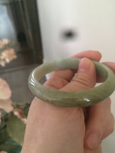 Load image into Gallery viewer, Sale! 52.5mm type A100% Natural green/yellow/brown oval Jadeite Jade bangle G50
