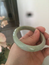 Load image into Gallery viewer, Sale! 52.5mm type A100% Natural green/yellow/brown oval Jadeite Jade bangle G50
