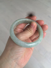 Load image into Gallery viewer, 54.9mm certified type A 100% Natural light green/brown jadeite jade bangle C80-4215
