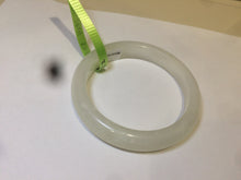 Load image into Gallery viewer, 52.8mm Certified 100% Natural white Hetian (nephrite) Jade bangle A55-7924 卖了
