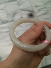 Load image into Gallery viewer, 60mm certified Type A 100% Natural beige/white Hetian (nephrite) Jade bangle W52 卖了
