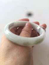 Load image into Gallery viewer, 56.7mm Certified Type A 100% Natural light green Jadeite Jade bangle N7-6528
