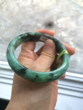 Load image into Gallery viewer, 57.7mm Certified Type A 100% Natural green Jadeite Jade bangle N74-9582
