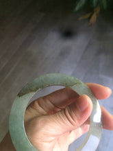 Load image into Gallery viewer, 54mm Type A 100% Natural dark green/gray Jadeite Jade bangle AS52
