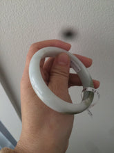 Load image into Gallery viewer, 56.7mm Certified Type A 100% Natural light green Jadeite Jade bangle N7-6528
