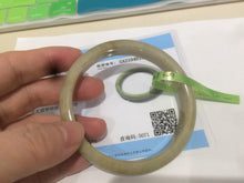 Load image into Gallery viewer, 60mm Certified 100% natural Type A yellow jadeite jade AJ26-9926
