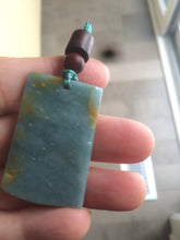 Load image into Gallery viewer, Type A 100% Natural  light blue Jadeite Jade safe and sound pendant group RP-1
