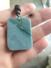 Load image into Gallery viewer, Type A 100% Natural  light blue Jadeite Jade safe and sound pendant group RP-1
