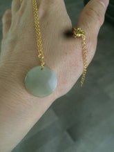 Load image into Gallery viewer, 18mm 100% natural type A jadeite jade icy round pendants Q (Clearance item)
