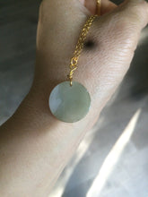 Load image into Gallery viewer, 18mm 100% natural type A jadeite jade icy round pendants Q (Clearance item)
