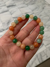 Load image into Gallery viewer, 100% natural 8.3-8.5mm candy colors Quartzite (jinsi jade, 金丝玉, Golden Silk Jade, five colors jade) bracelet B70 add on item. Not sale individually.
