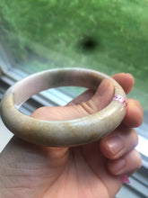 Load image into Gallery viewer, 58.5mm Certified 100% natural Type A green/brown/purple jadeite jade bangle Q51-3369
