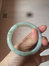 Load image into Gallery viewer, 56mm 100% natural Type A light green jadeite jade bangle Z108
