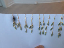 Load image into Gallery viewer, 100% Natural type A green jadeite Jade beads dangling earring A(add on item, Not sale individually.)
