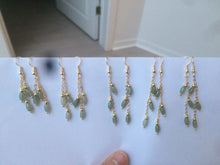 Load image into Gallery viewer, 100% Natural type A green jadeite Jade beads dangling earring A(add on item, Not sale individually.)
