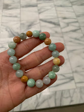 Load image into Gallery viewer, Sale! 100% natural 8.8-10mm icy watery type A jadeite jade beads bracelet B59
