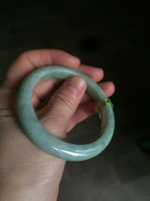 Load image into Gallery viewer, 53.6mm Certified Type A 100% Natural sunny apple green Jadeite Jade bangle AE5-2745
