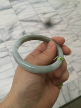 Load image into Gallery viewer, 55.1mm Certified Type A 100% Natural green/white Jadeite Jade bangle Q69-8395
