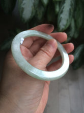 Load image into Gallery viewer, 53mm Certified Type A 100% Natural green thin Jadeite Jade bangle AB49-1453
