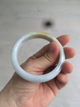 Load image into Gallery viewer, 54mm 100% natural Type A yellow/white jadeite jade bangle Z107
